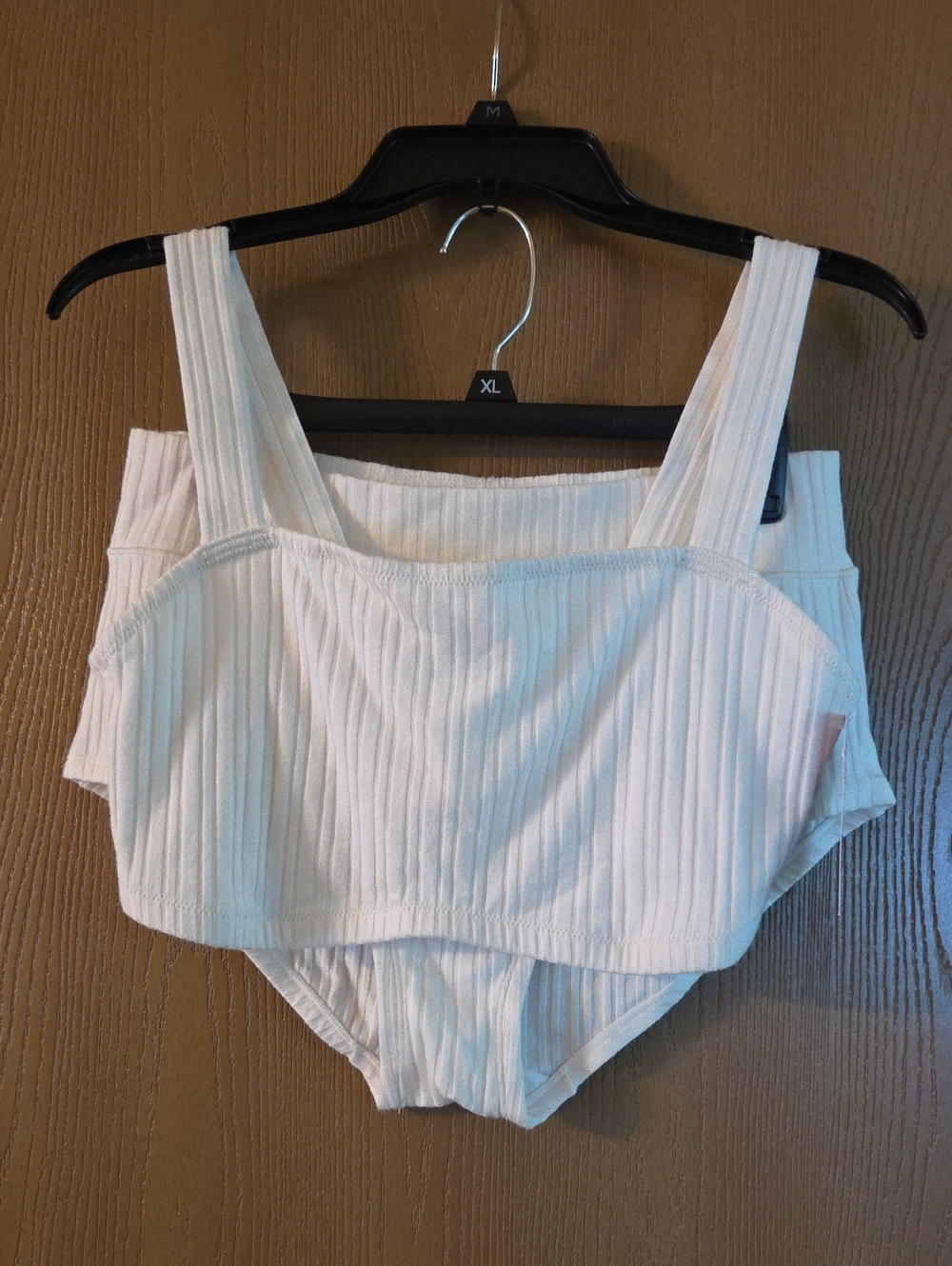 wild fable NWT Ribbed Bralette and High-Waist Brief Set in Cream